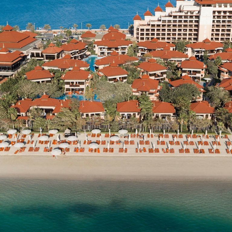 Anantara The Palm Dubai Resort – Dubai, UAE – Beach Aerial View
