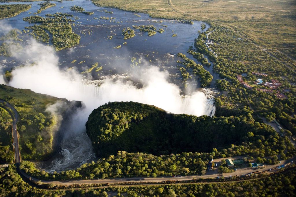 Royal Livingstone Victoria Falls Hotel by Anantara - Zambia - Victoria Falls Aerial View