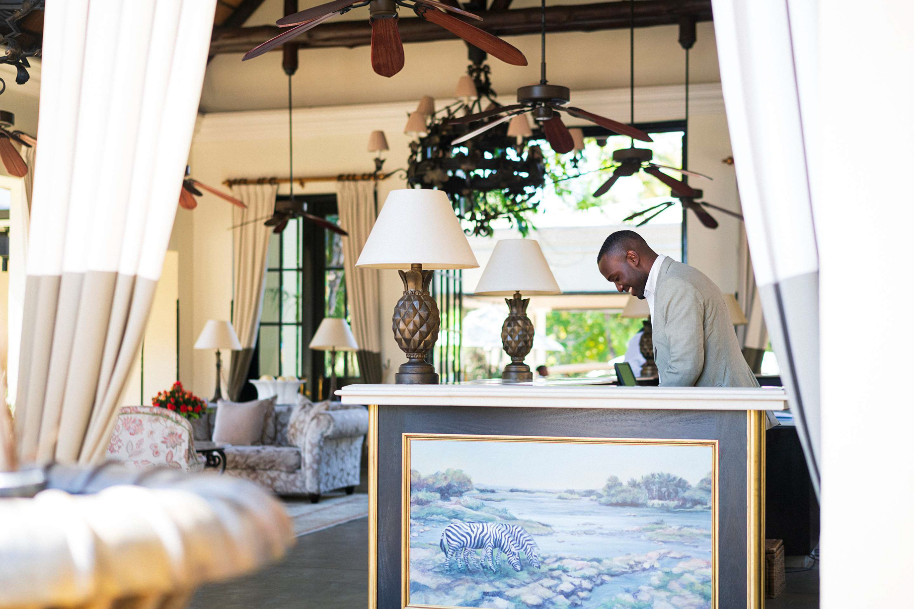 Royal Livingstone Victoria Falls Hotel by Anantara - Zambia - Reception Desk