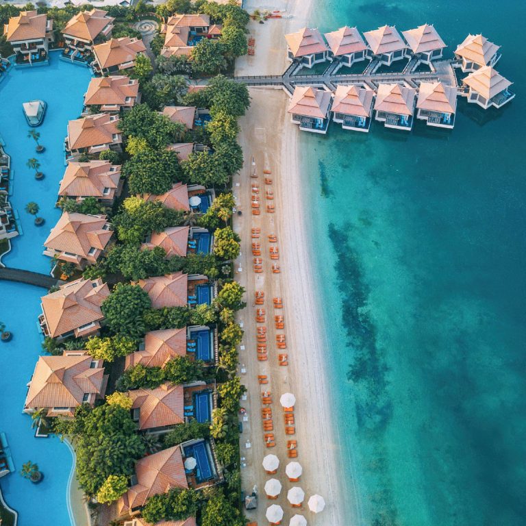 Anantara The Palm Dubai Resort – Dubai, UAE – Beach Aerial View