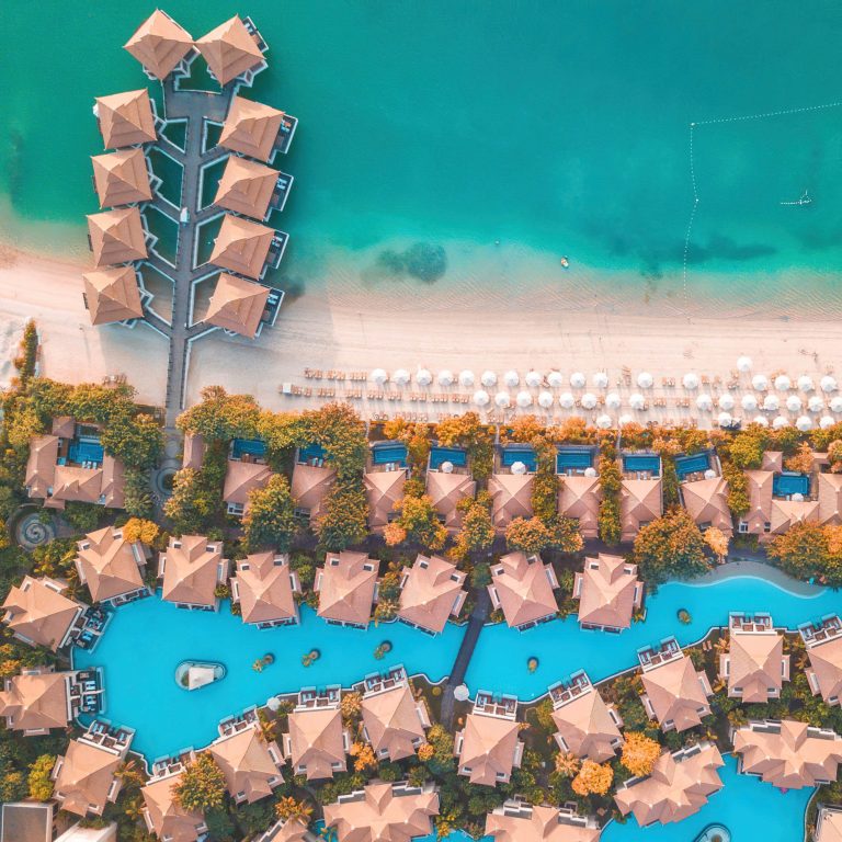 Anantara The Palm Dubai Resort – Dubai, UAE – Beach Aerial View