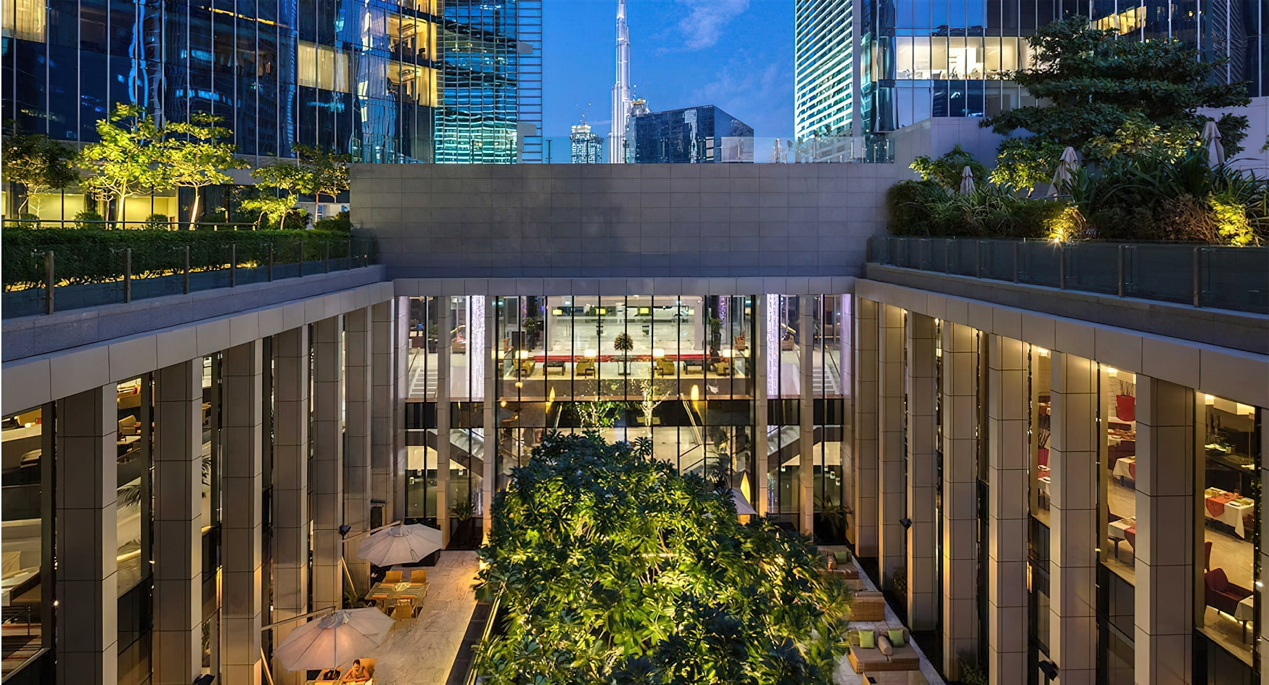 Anantara Downtown Dubai Hotel - Dubai, UAE - Courtyard