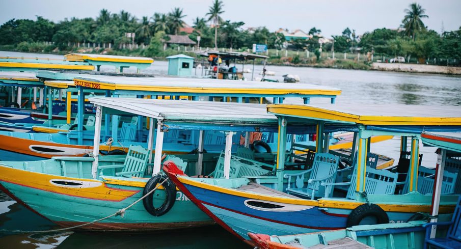 Anantara Hoi An Resort - Hoi An City, Vietnam - Colorful Local Boats