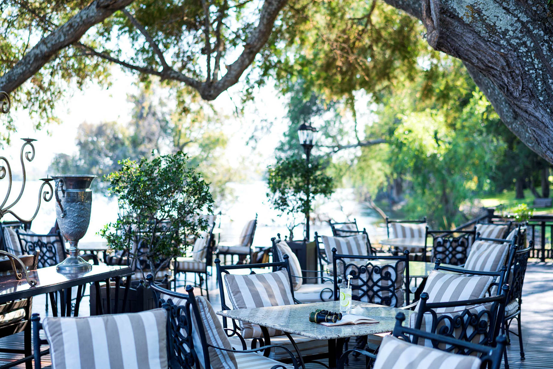 Royal Livingstone Victoria Falls Hotel by Anantara - Zambia - Outdoor Dining Terrace