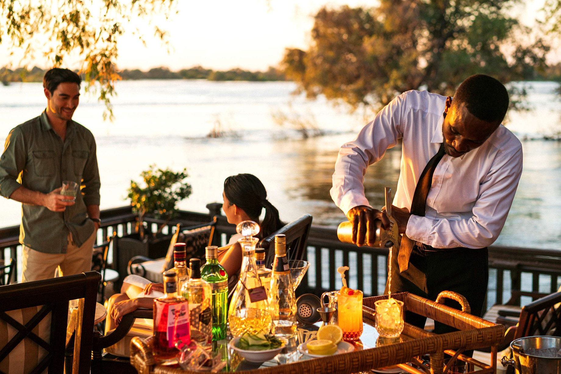 Royal Livingstone Victoria Falls Hotel by Anantara – Zambia – Outdoor Dining Terrace