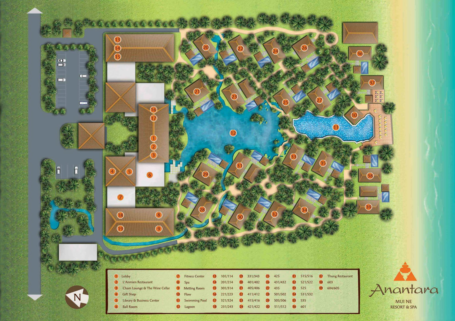Anantara Mui Ne Resort - Phan Thiet, Vietnam - Map