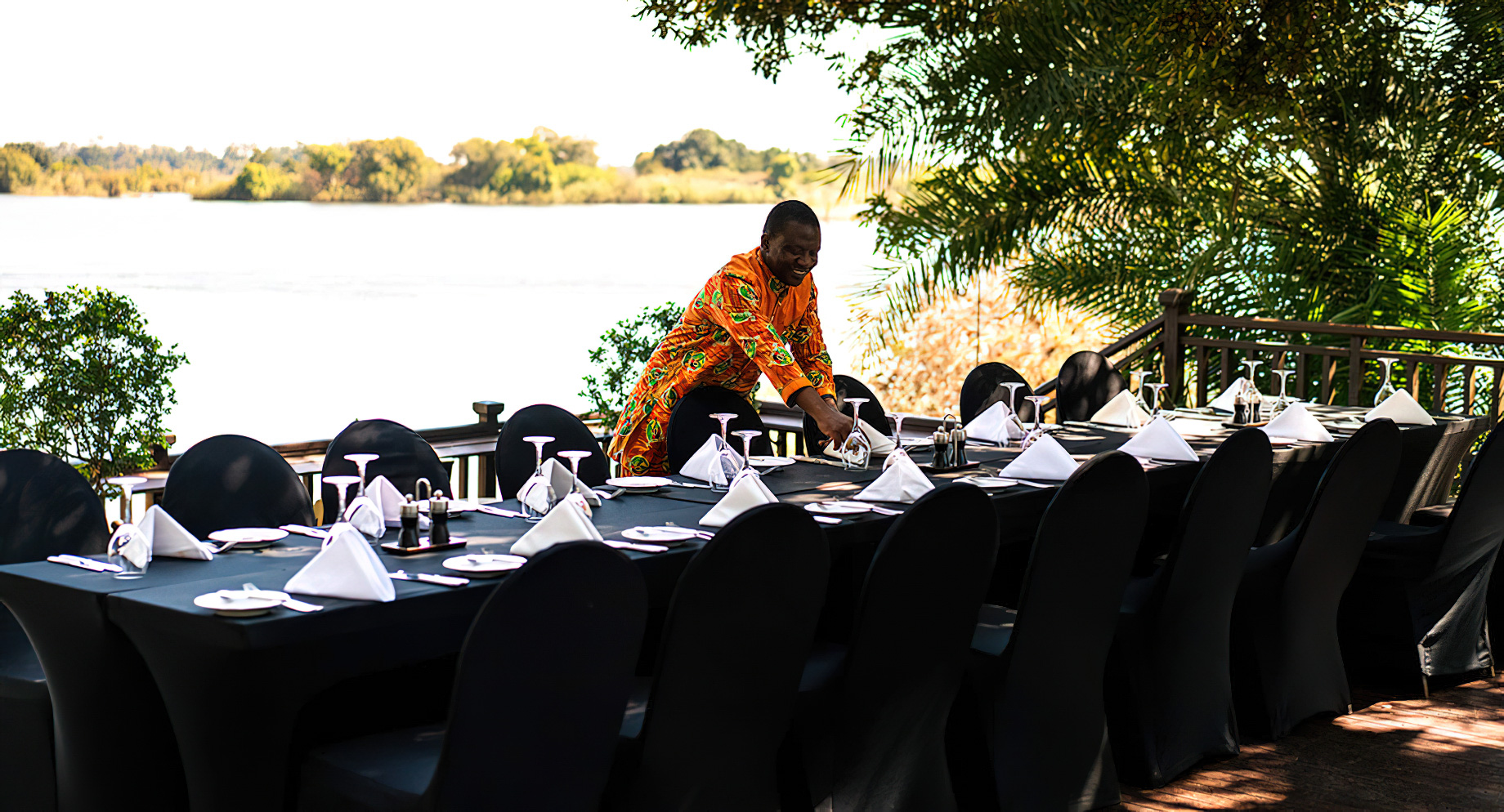 Royal Livingstone Victoria Falls Hotel by Anantara – Zambia – Outdoor Dining