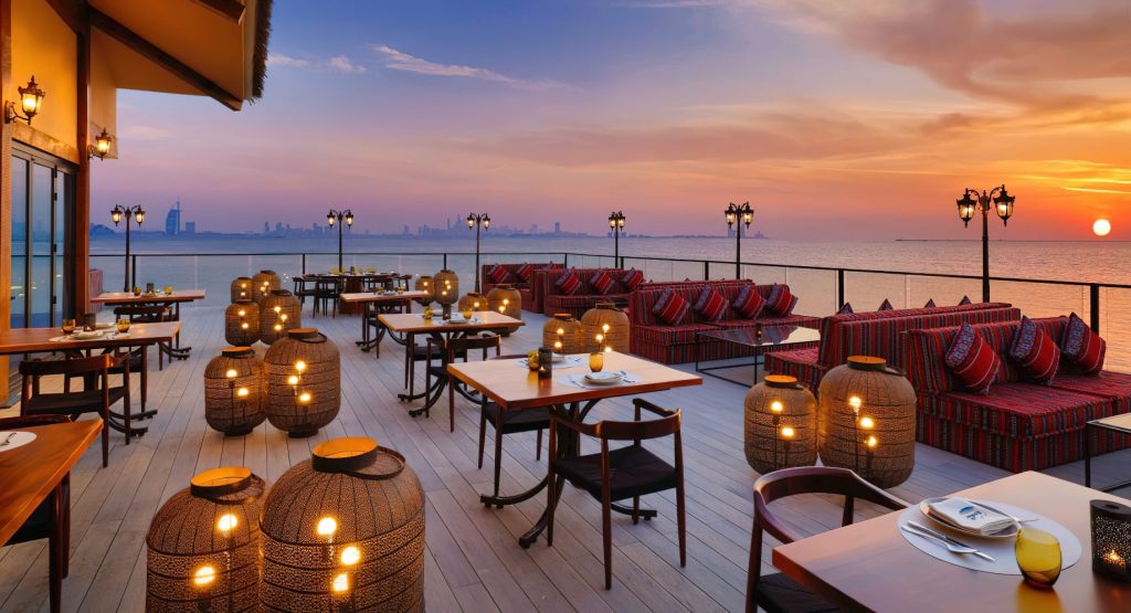 Anantara World Islands Dubai Resort - Dubai, UAE - Qamar Restaurant Terrace
