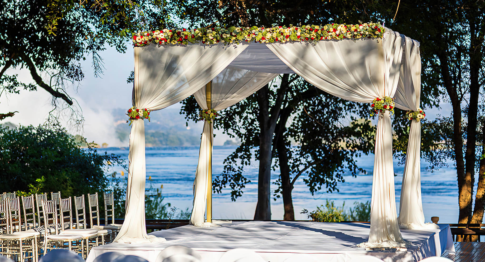 Royal Livingstone Victoria Falls Hotel by Anantara – Zambia – Wedding Reception