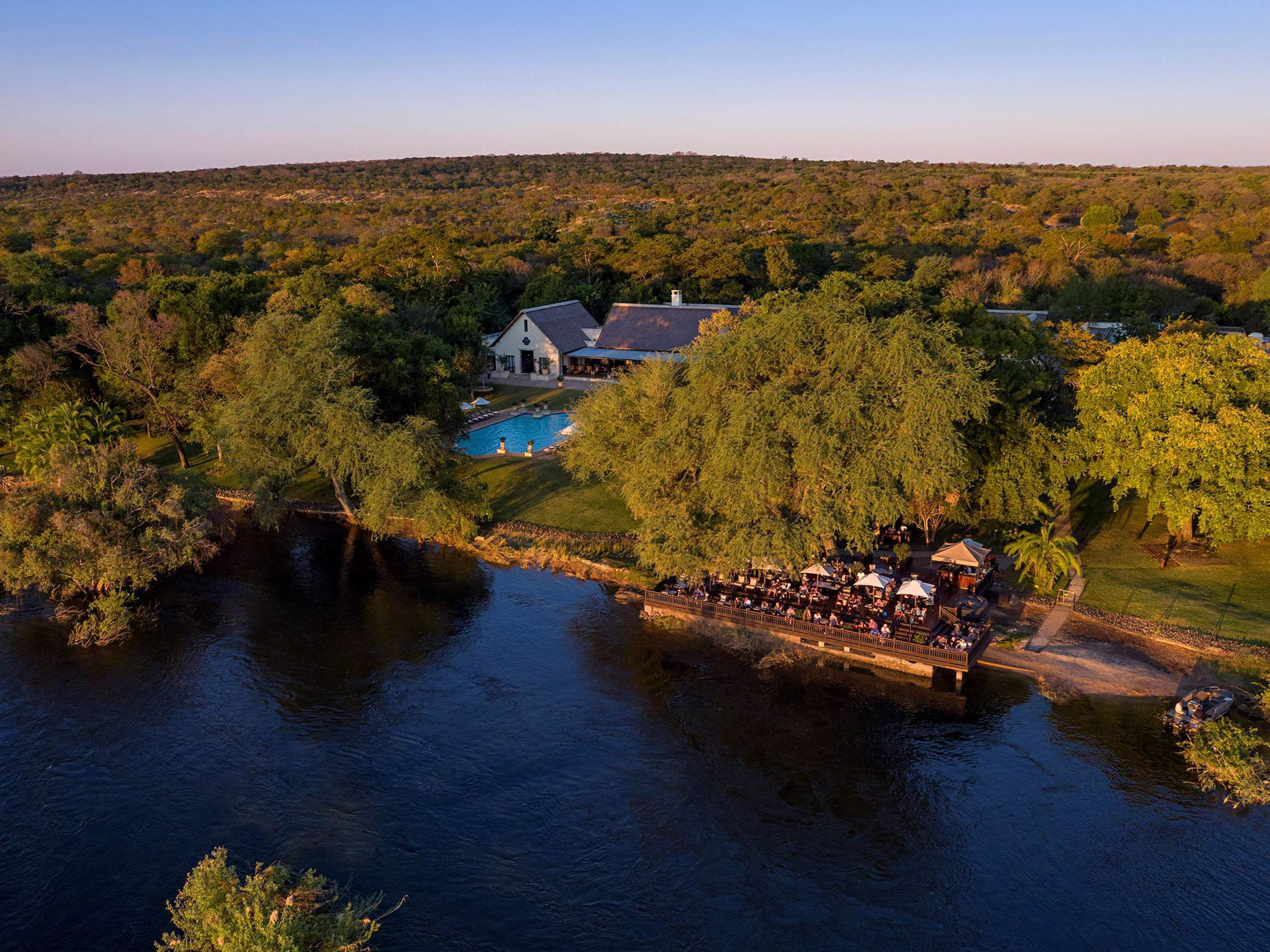 Royal Livingstone Victoria Falls Hotel by Anantara – Zambia – Resort Aerial View