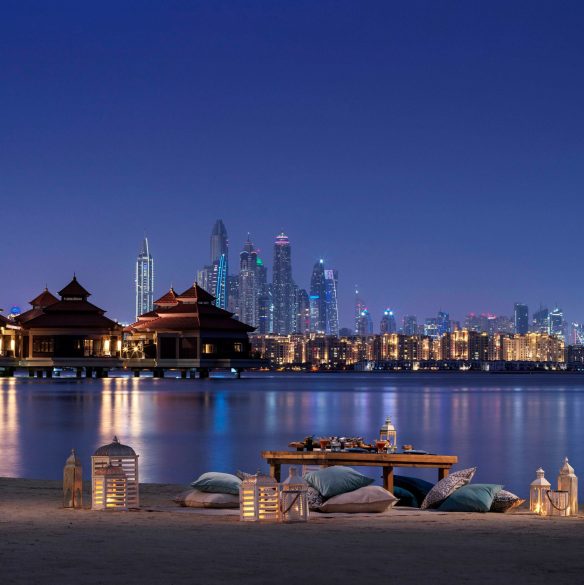 Anantara The Palm Dubai Resort - Dubai, UAE - Night Beach Dining