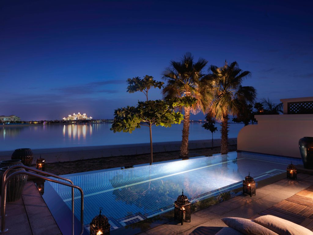 Anantara The Palm Dubai Resort - Dubai, UAE - Villa Pool Night View