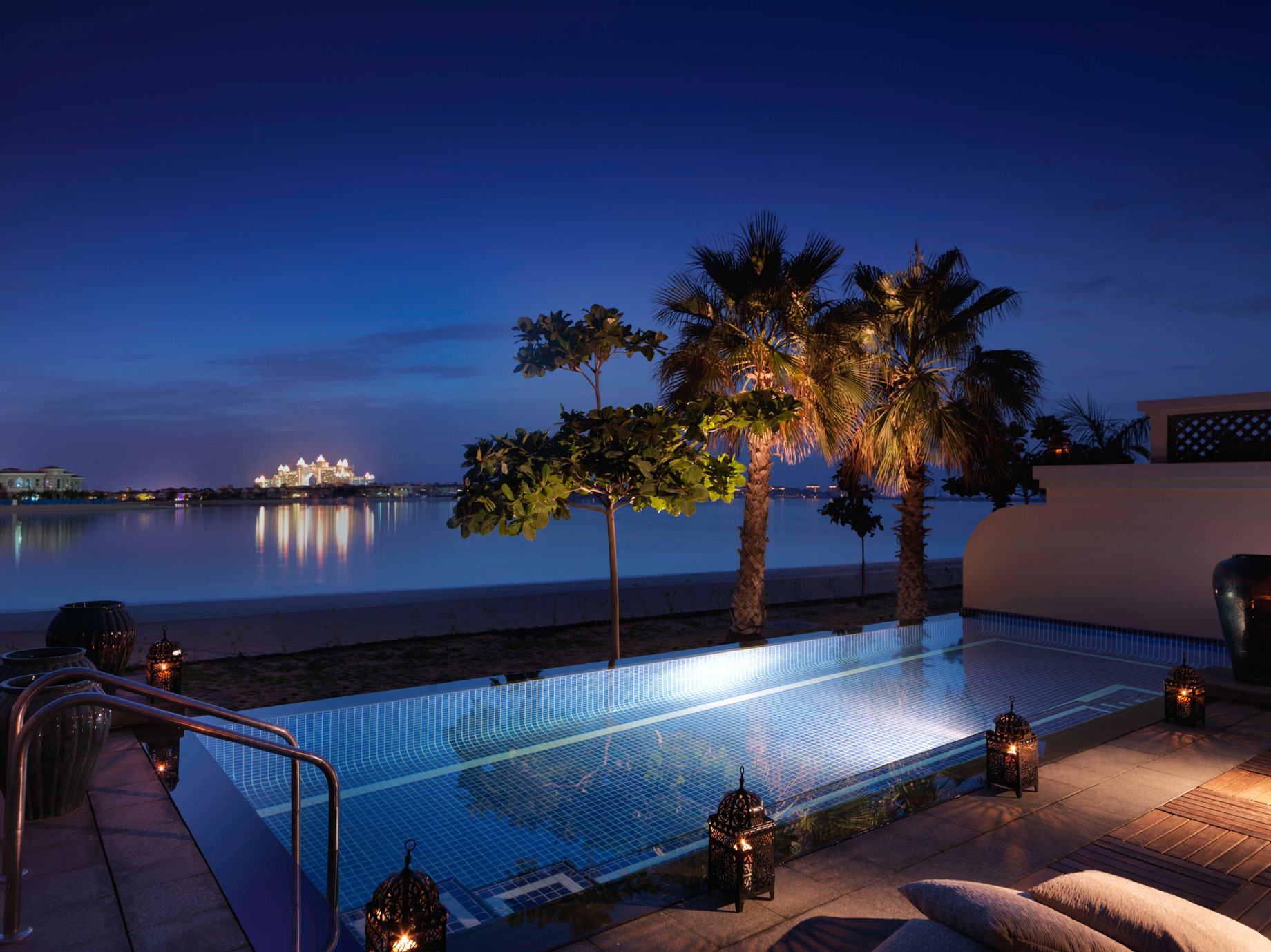 Anantara The Palm Dubai Resort – Dubai, UAE – Villa Pool Night View