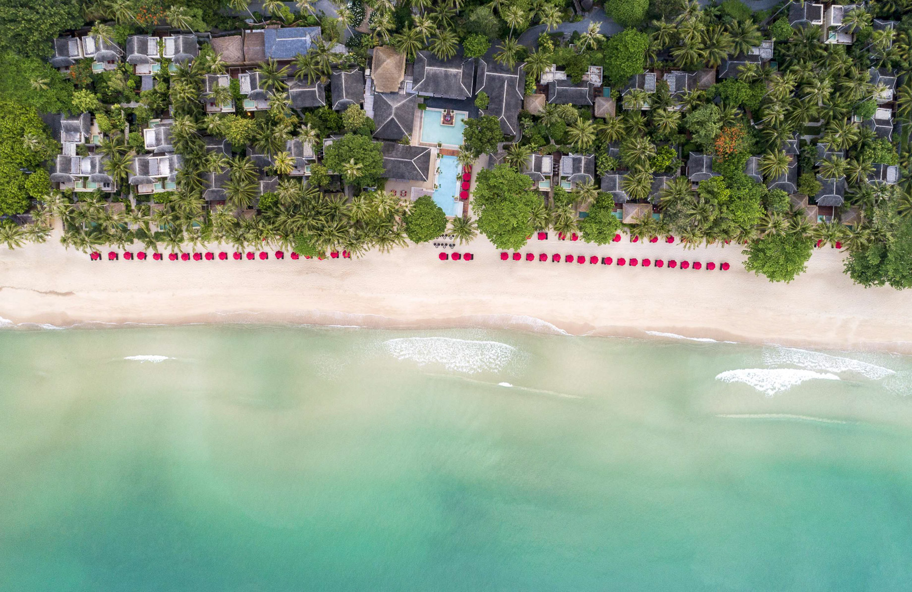 Anantara Rasananda Koh Phangan Villas Resort – Thailand – Overhead Aerial View