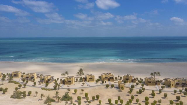 Anantara Sir Bani Yas Island Al Yamm Villa Beach Resort - Abu Dhabi, UAE - Resort Aerial View