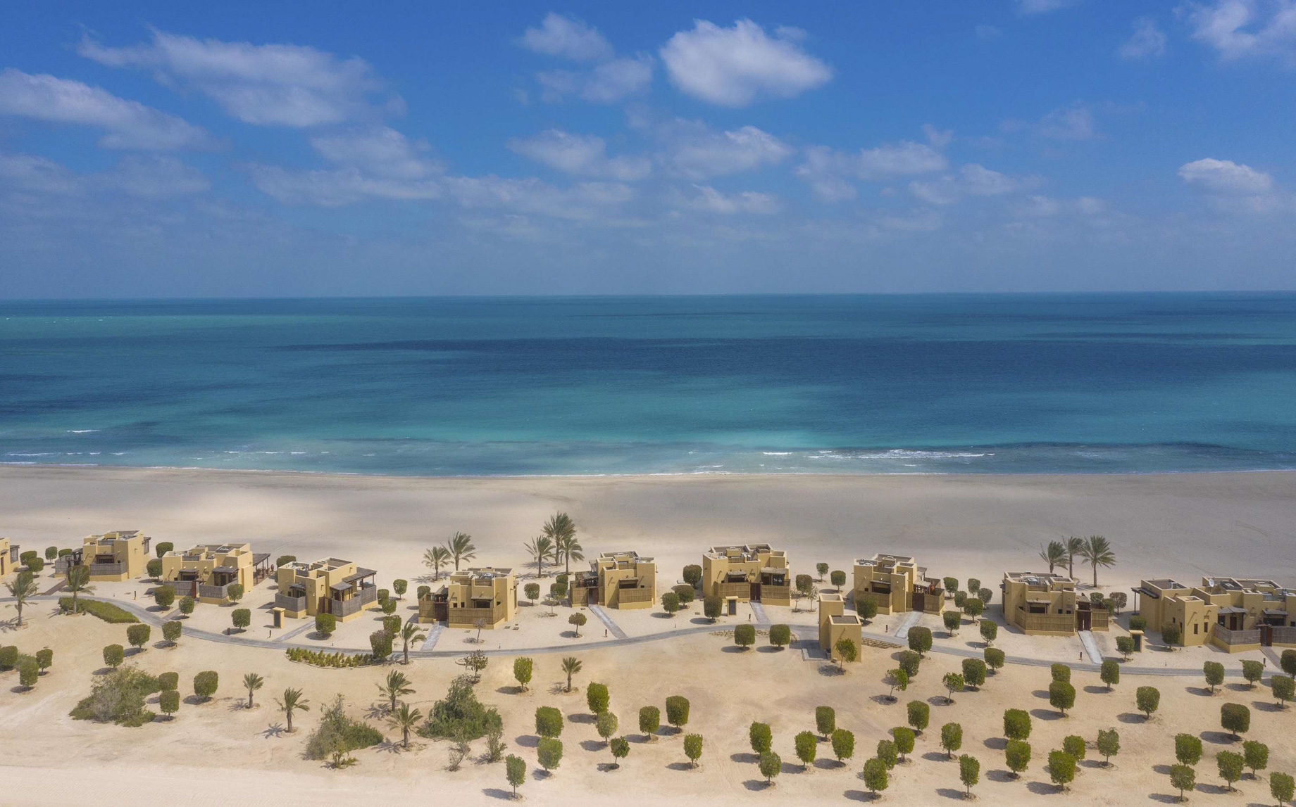 Anantara Sir Bani Yas Island Al Yamm Villa Beach Resort – Abu Dhabi, UAE – Resort Aerial View