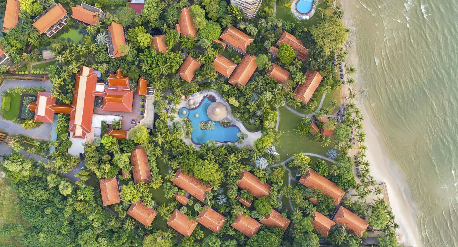 Anantara Hua Hin Resort – Prachuap Khiri Khan, Thailand – Aerial View