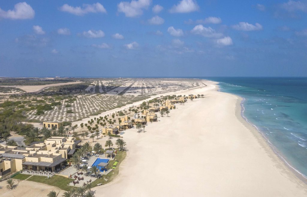 Anantara Sir Bani Yas Island Al Yamm Villa Beach Resort - Abu Dhabi, UAE - Resort Aerial View