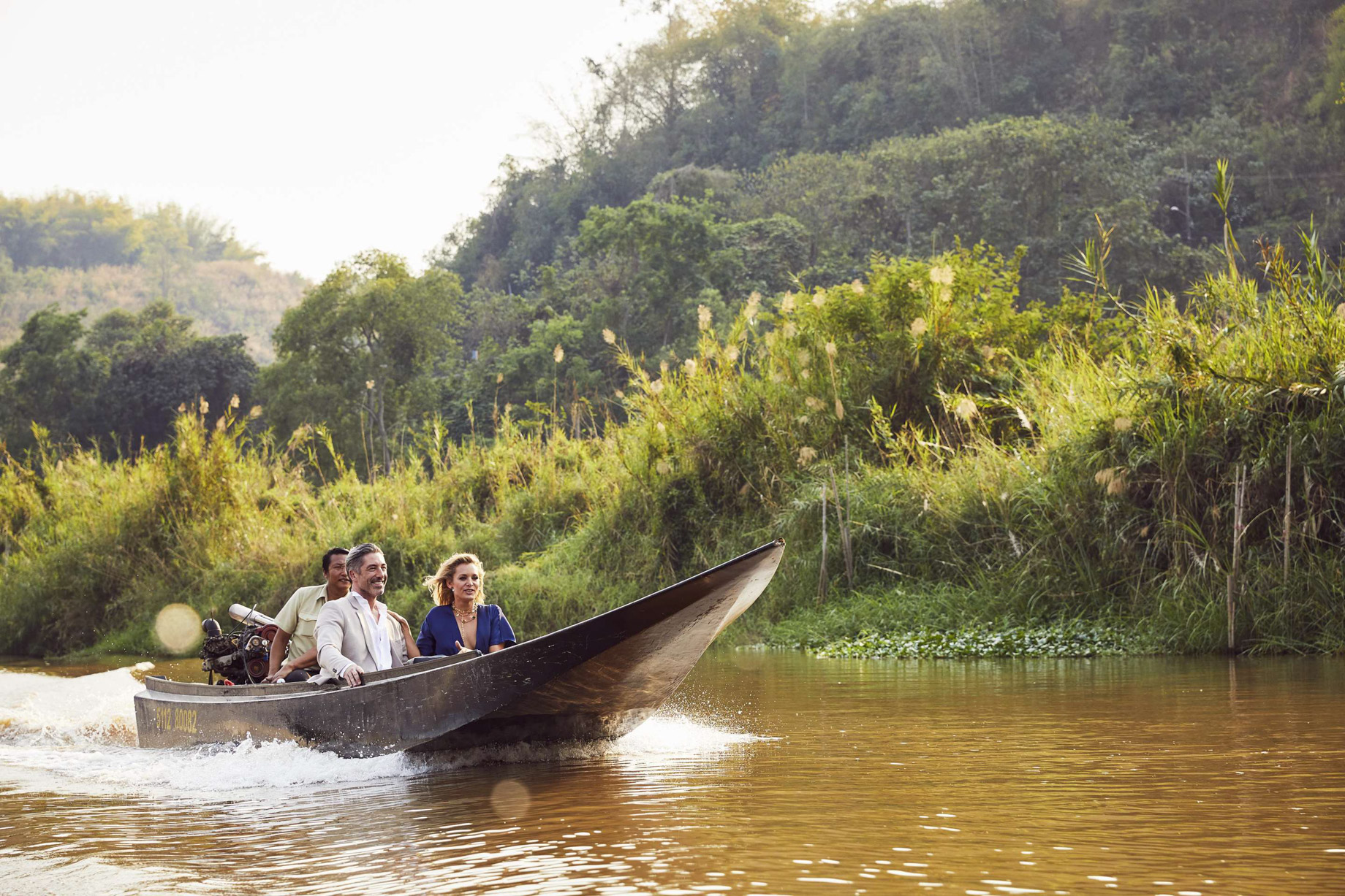 Anantara Golden Triangle Elephant Camp & Resort - Chiang Rai, Thailand - River Arrival
