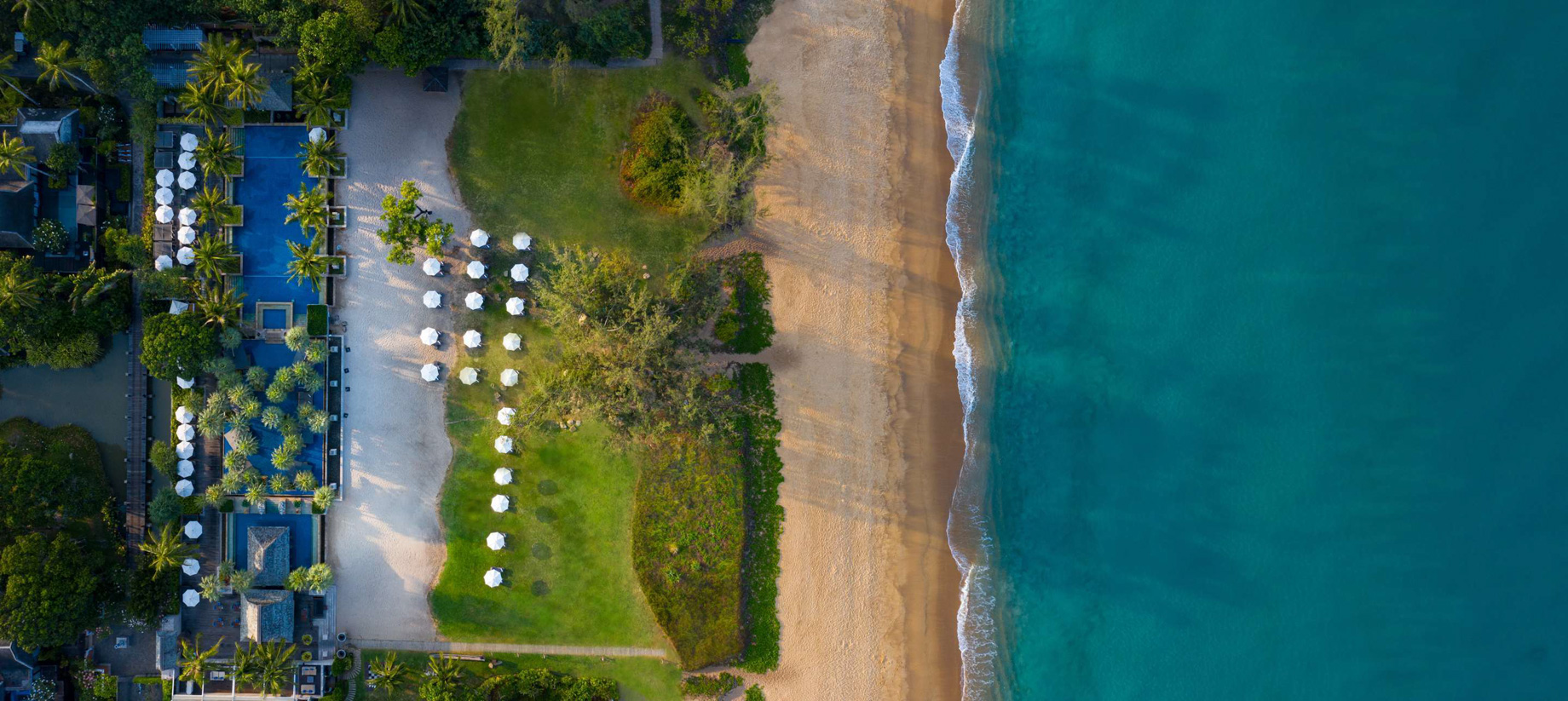 Anantara Mai Khao Phuket Villas Resort – Thailand – Beach Overhead Aerial View