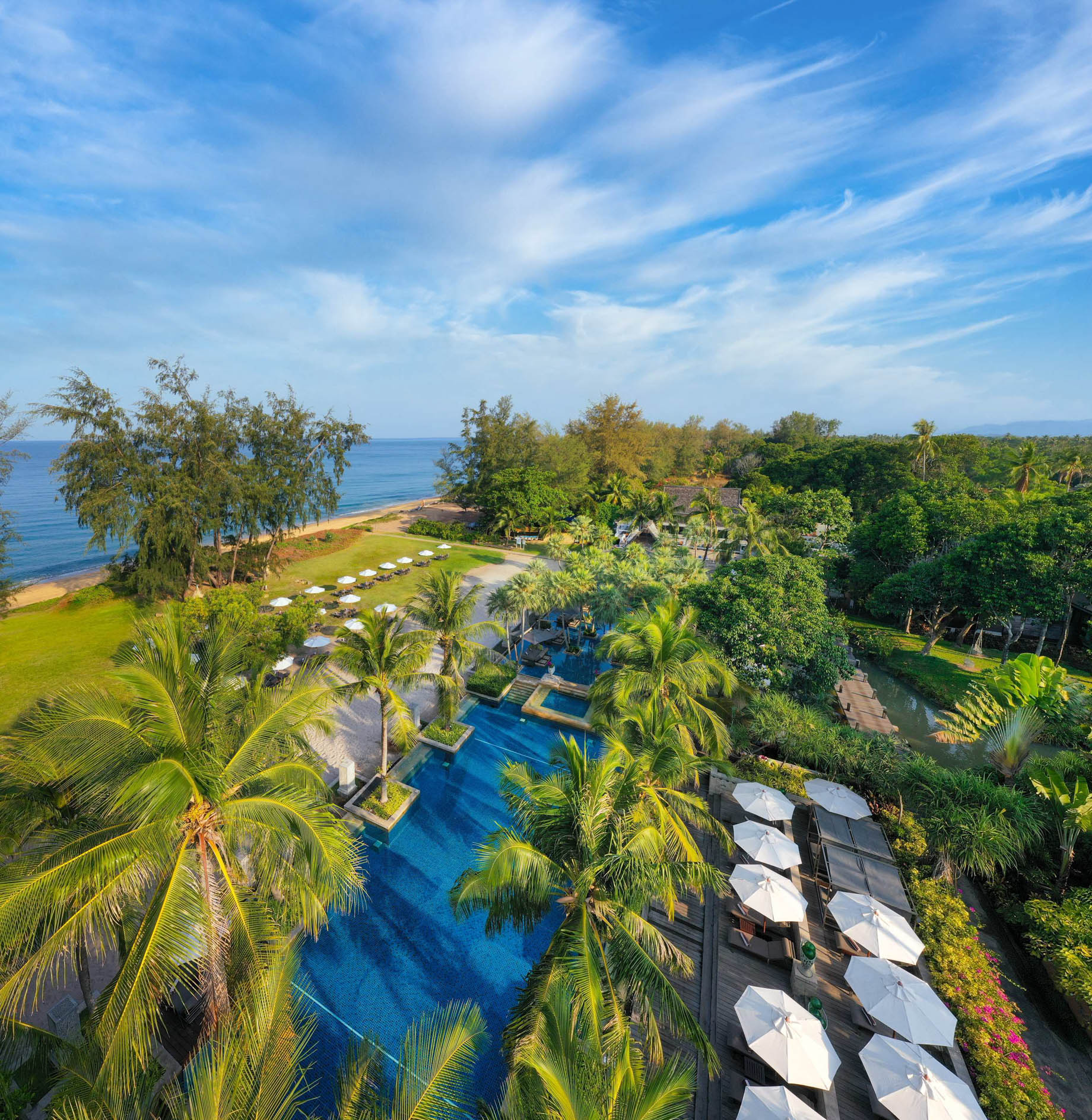Anantara Mai Khao Phuket Villas Resort – Thailand – Pool Aerial View