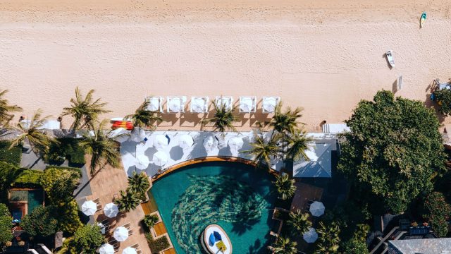 Anantara Bophut Koh Samui Resort - Thailand - Beach Overhead Aerial View
