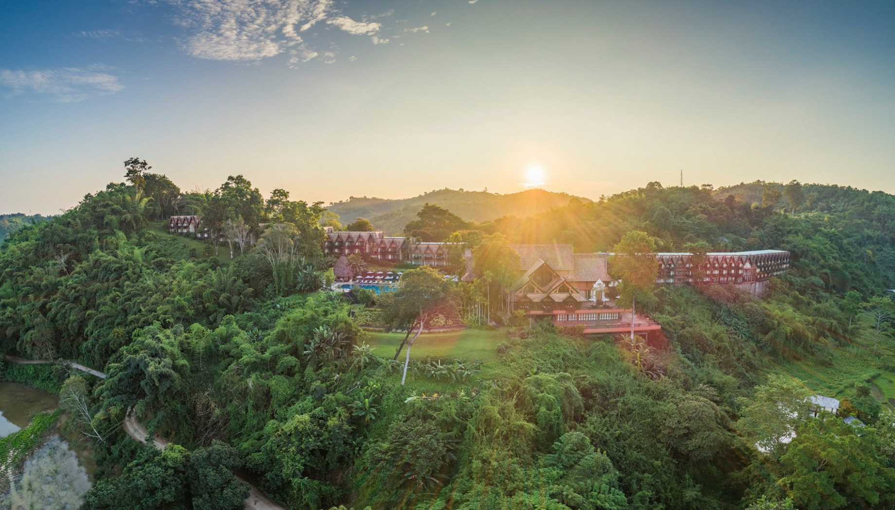 Anantara Golden Triangle Elephant Camp & Resort - Chiang Rai, Thailand - Aerial View