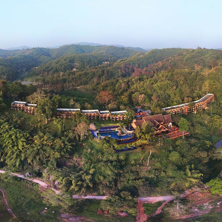 Anantara Golden Triangle Elephant Camp & Resort – Chiang Rai, Thailand – Aerial View