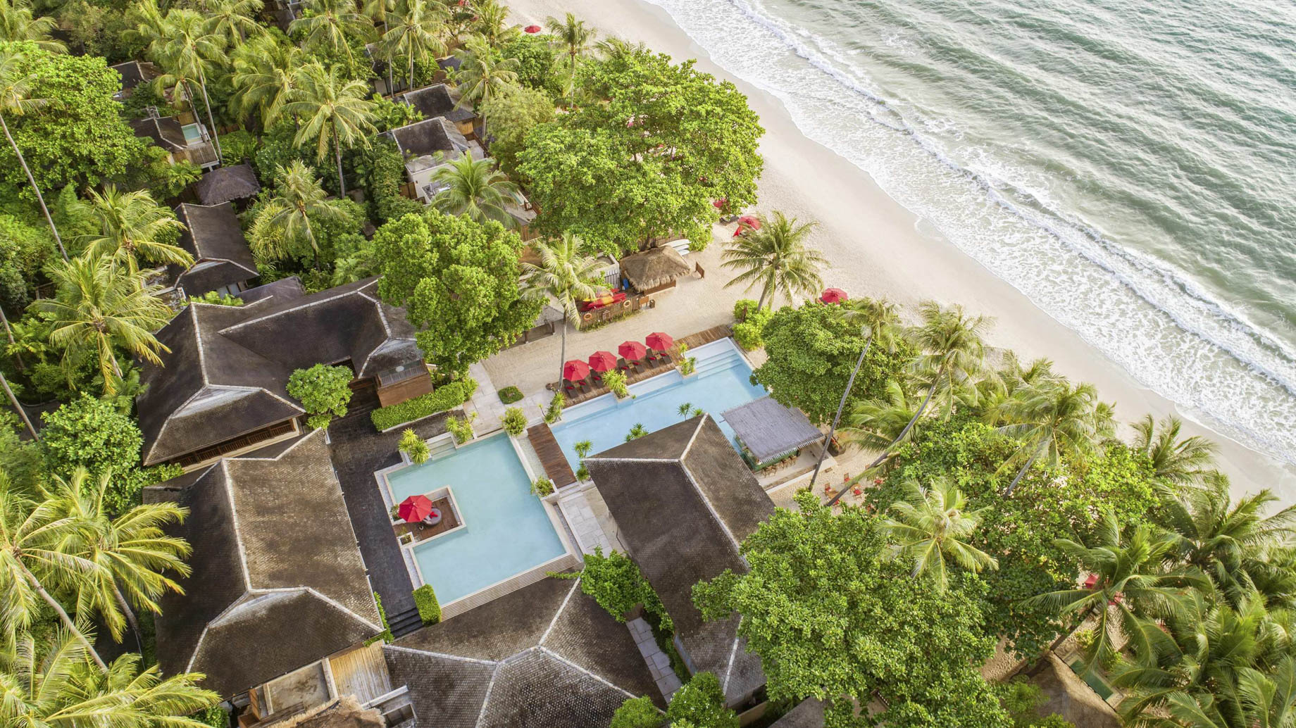 Anantara Rasananda Koh Phangan Villas Resort – Thailand – Pool Aerial View