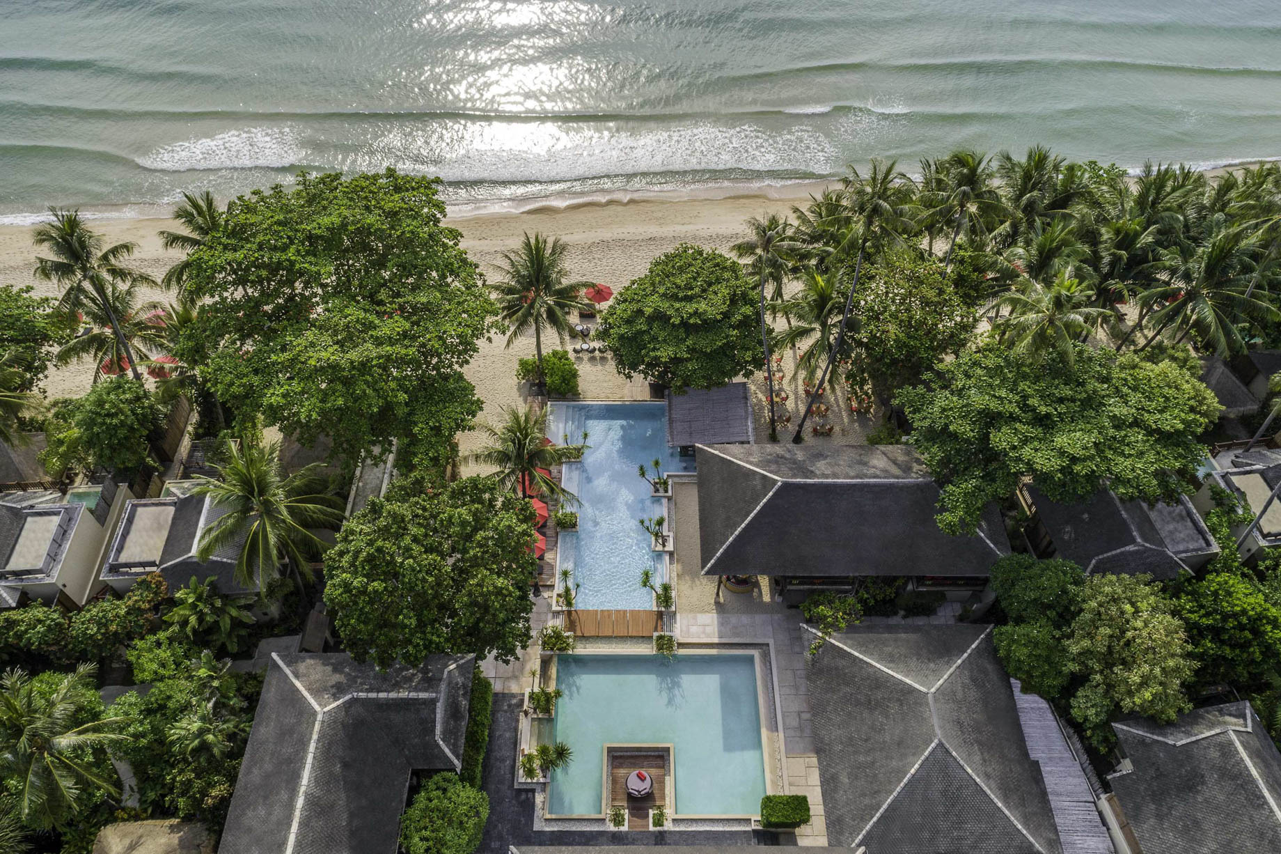 Anantara Rasananda Koh Phangan Villas Resort – Thailand – Pool Aerial View