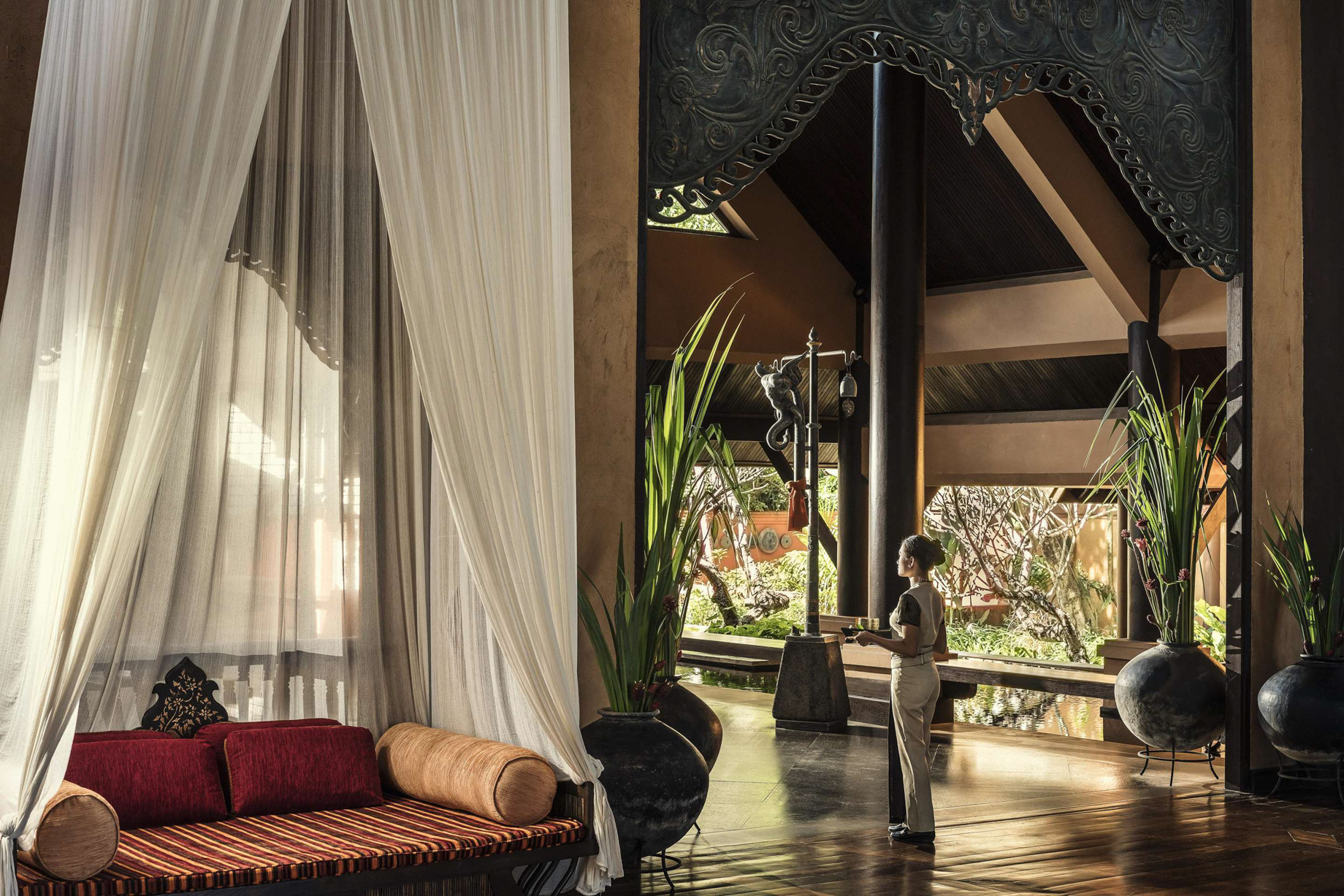 Anantara Golden Triangle Elephant Camp & Resort – Chiang Rai, Thailand – Lobby Arrival