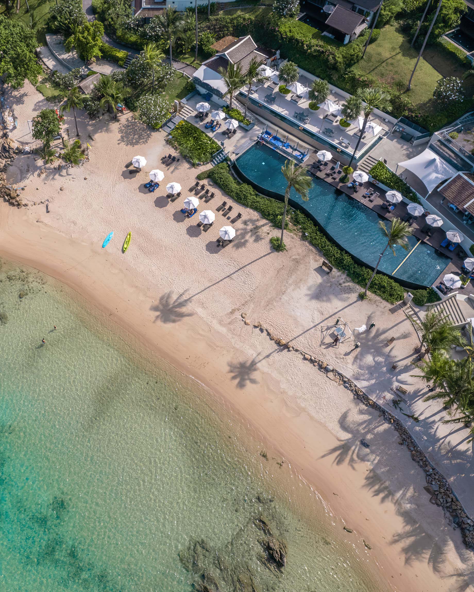 Anantara Lawana Koh Samui Resort - Thailand - Beach Aerial View