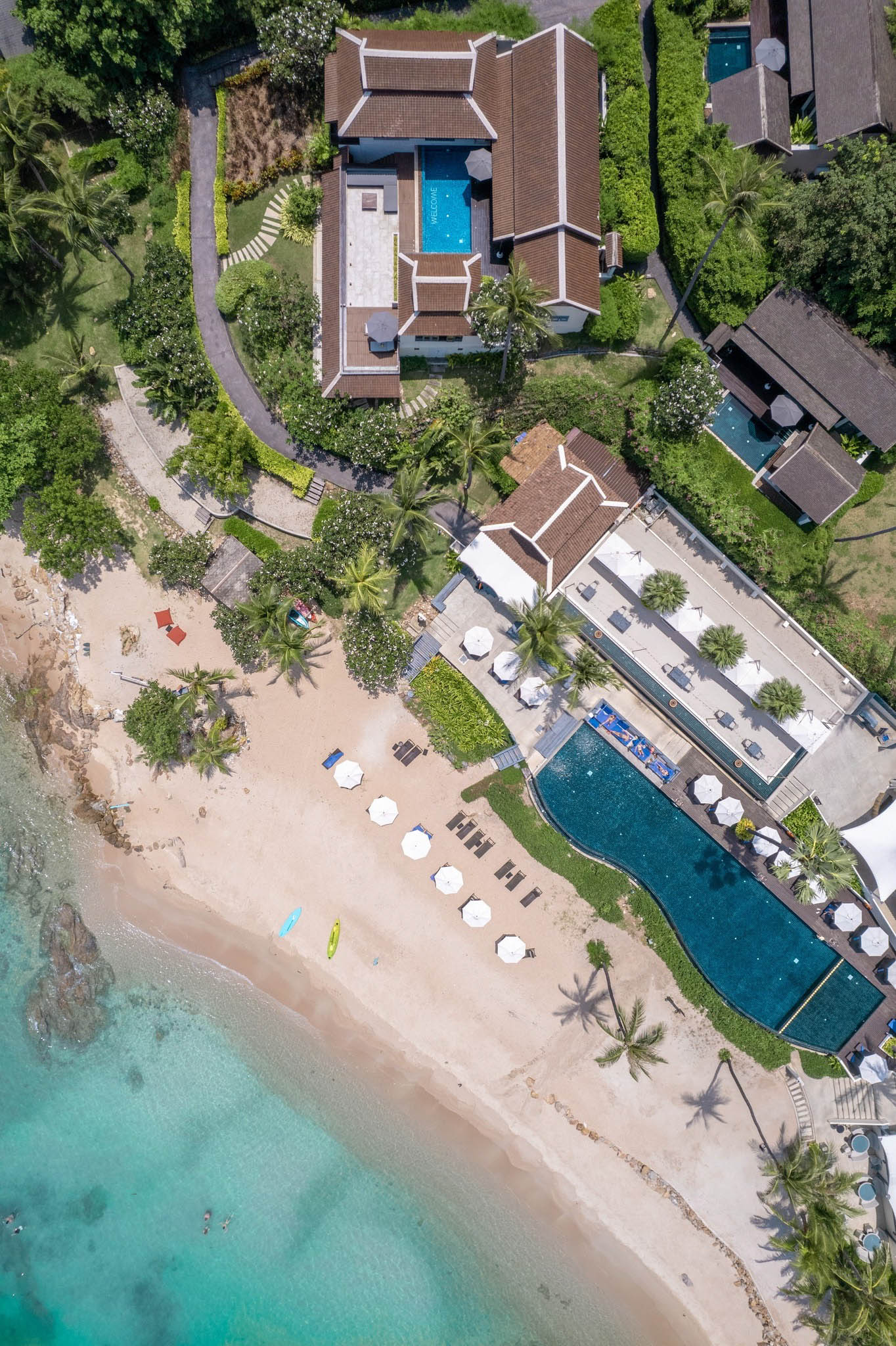 Anantara Lawana Koh Samui Resort – Thailand – Beach Aerial View
