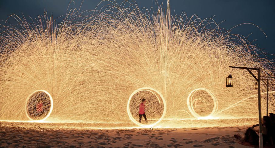 Anantara Bophut Koh Samui Resort - Thailand - Beach Flame Show