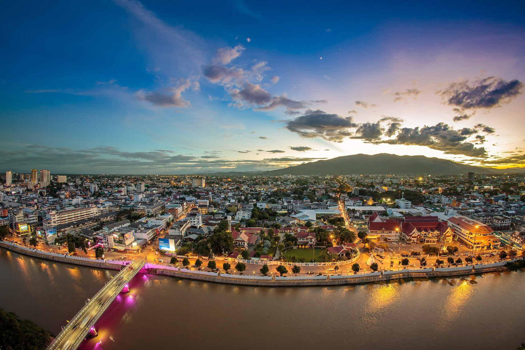 Anantara Chiang Mai Resort – Thailand – City View Aerial