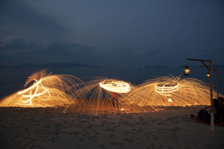 Anantara Bophut Koh Samui Resort - Thailand - Beach Flame Show