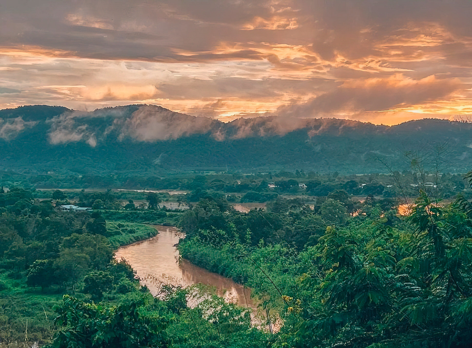 Anantara Golden Triangle Elephant Camp & Resort - Chiang Rai, Thailand - Sunset View