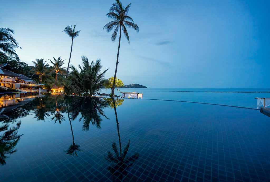 Anantara Lawana Koh Samui Resort - Thailand - Pool Sunset
