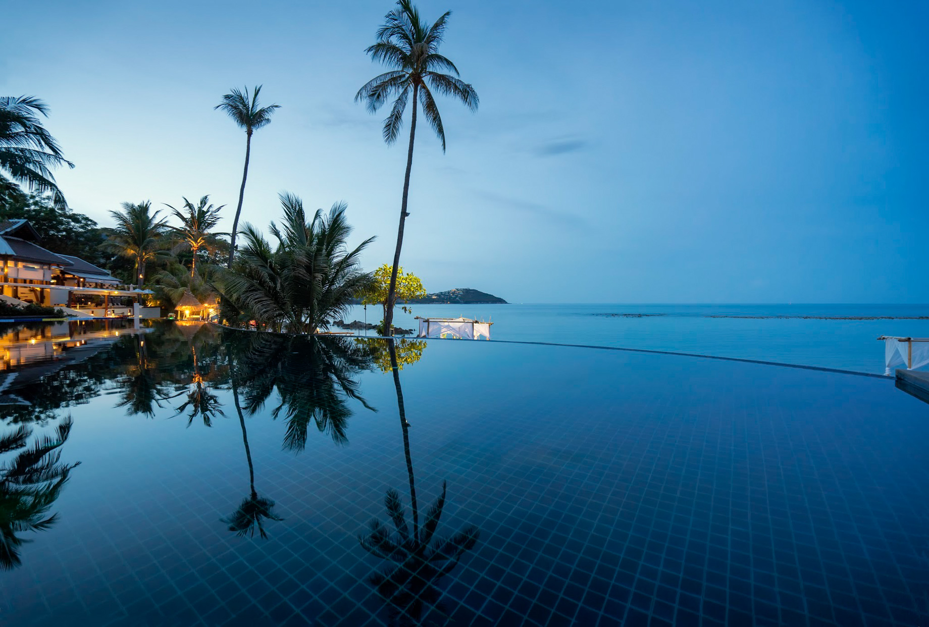 Anantara Lawana Koh Samui Resort - Thailand - Pool Sunset