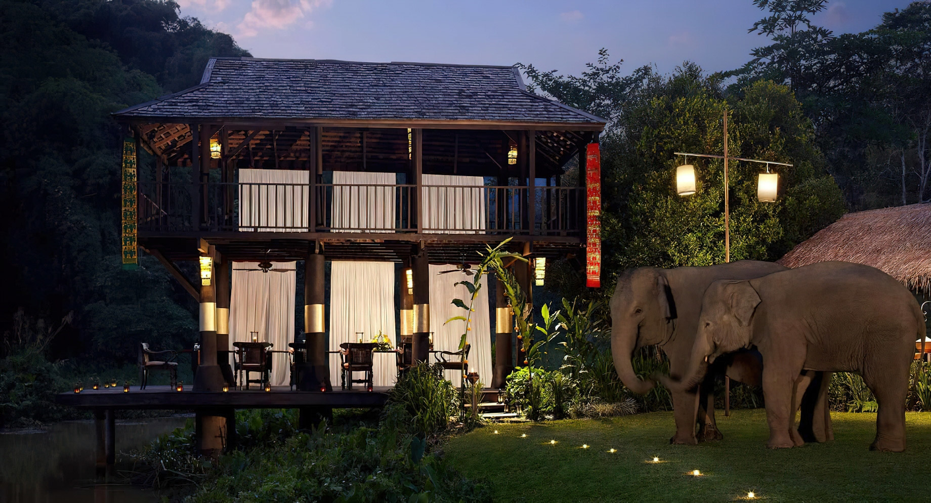Anantara Golden Triangle Elephant Camp & Resort – Chiang Rai, Thailand – Rice Paddy Gala Dinner