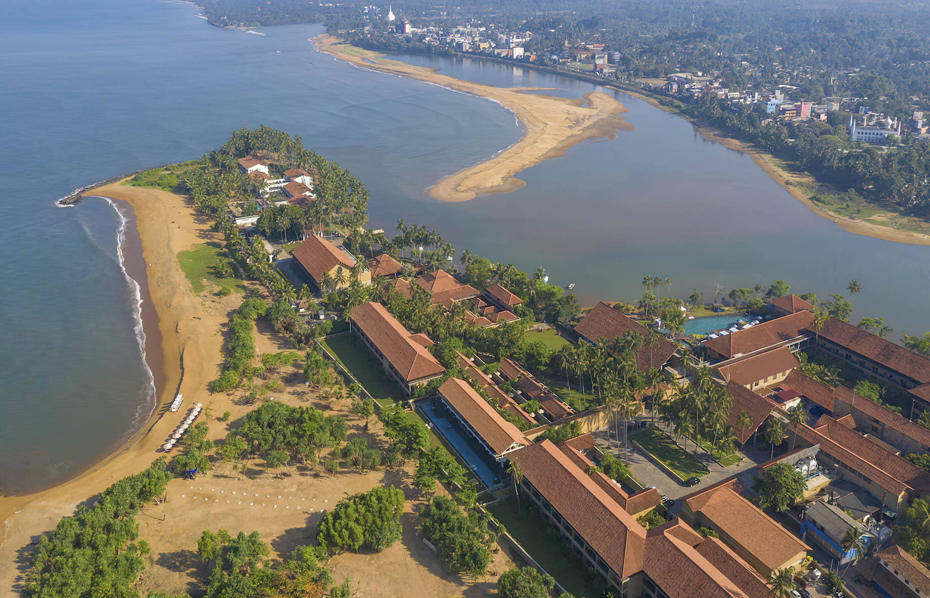 Anantara Kalutara Resort – Sri Lanka – Beach Aerial View