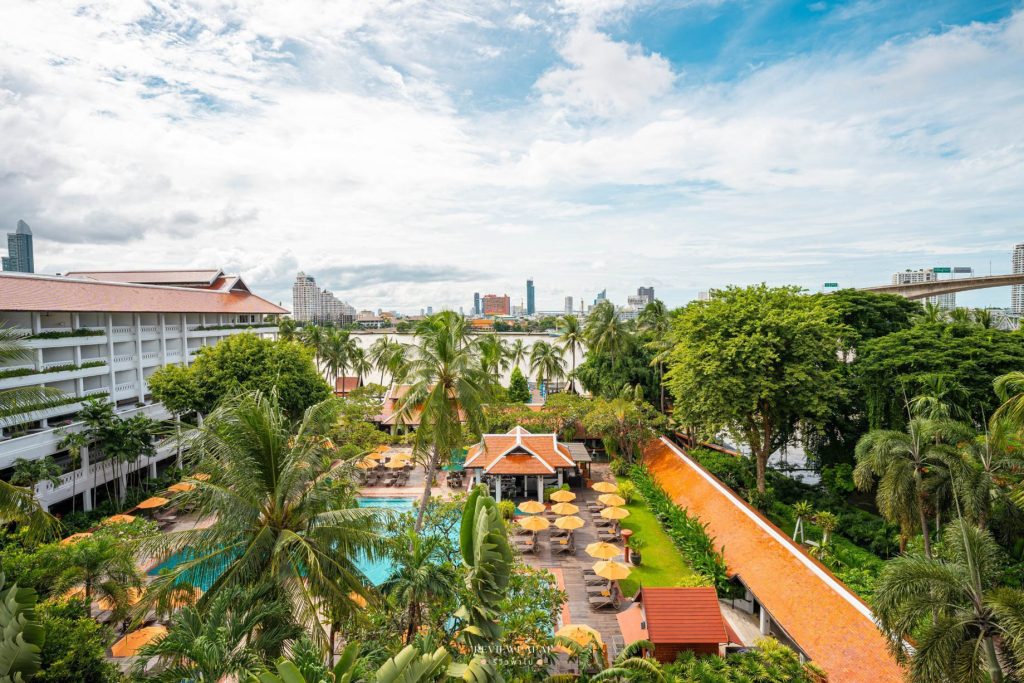 Anantara Riverside Bangkok Resort - Thailand - Pool Deck Aerial View