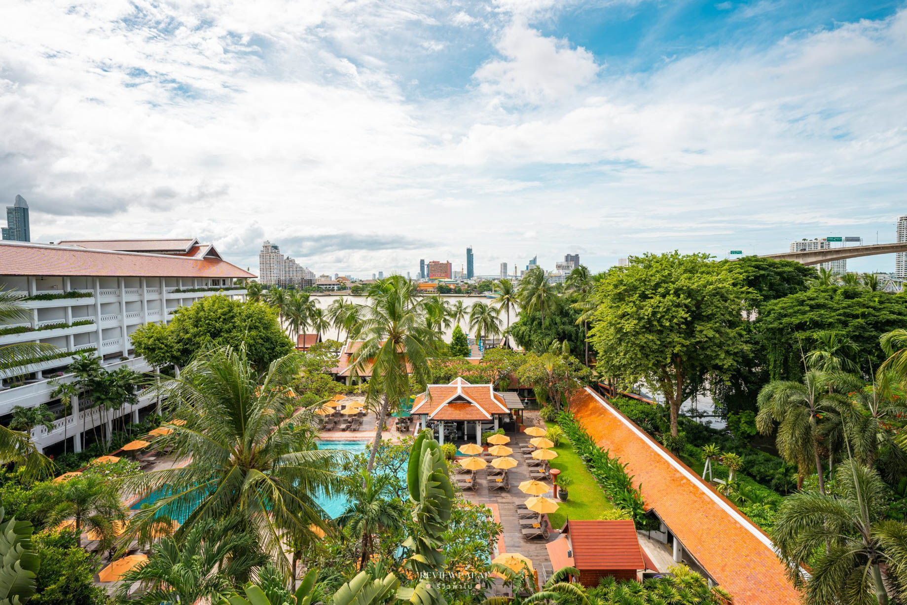 Anantara Riverside Bangkok Resort – Thailand – Pool Deck Aerial View