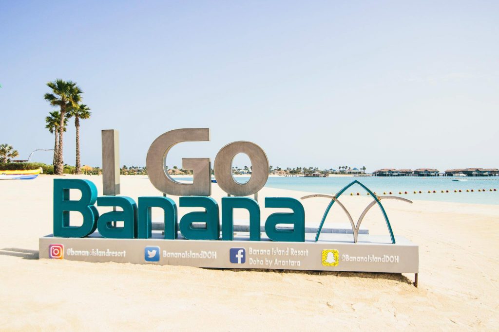 Banana Island Resort Doha by Anantara - Qatar - I Go Banana Sign