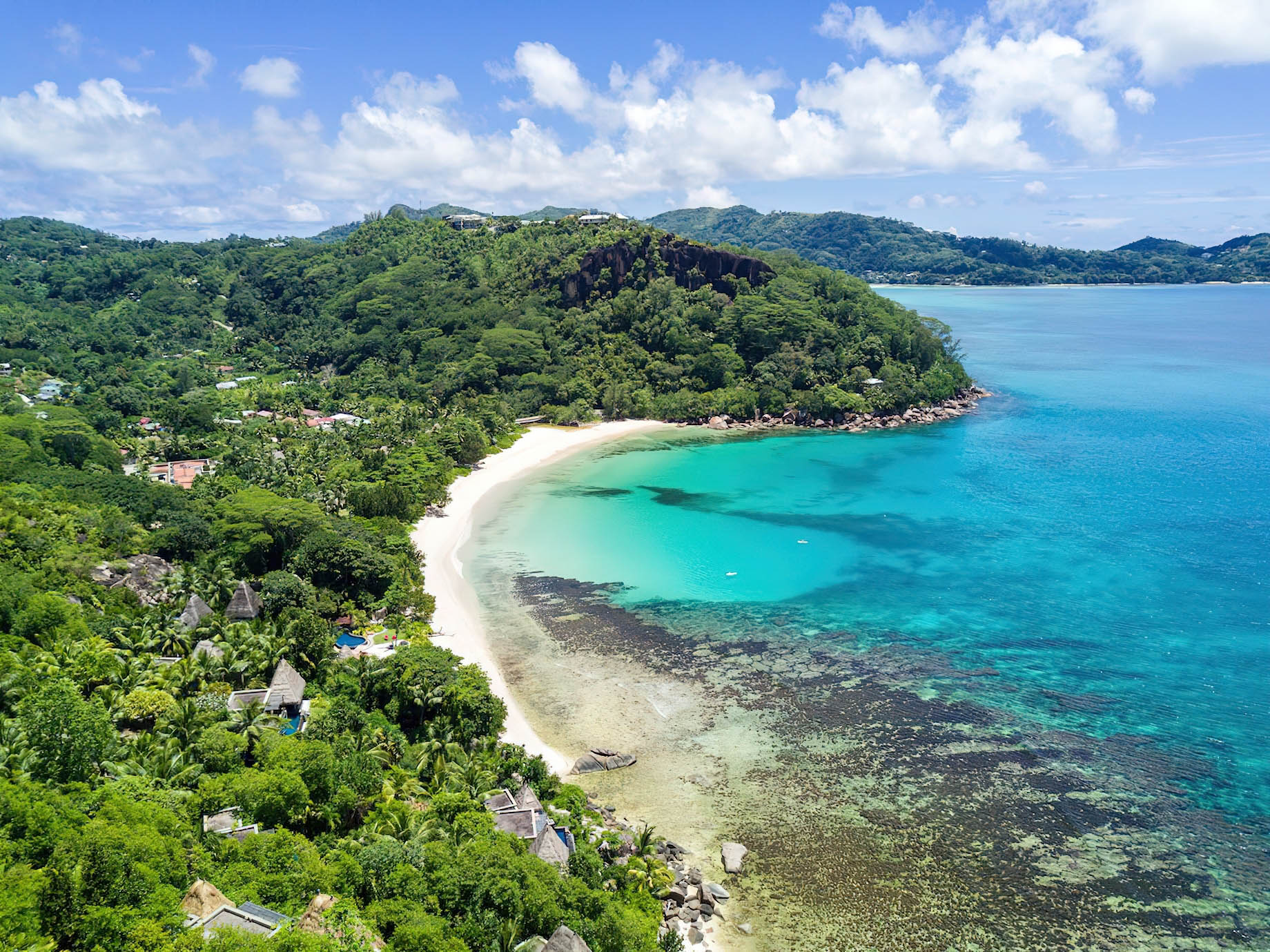 Anantara Maia Seychelles Villas – Anse Louis, Seychelles – Aerial View