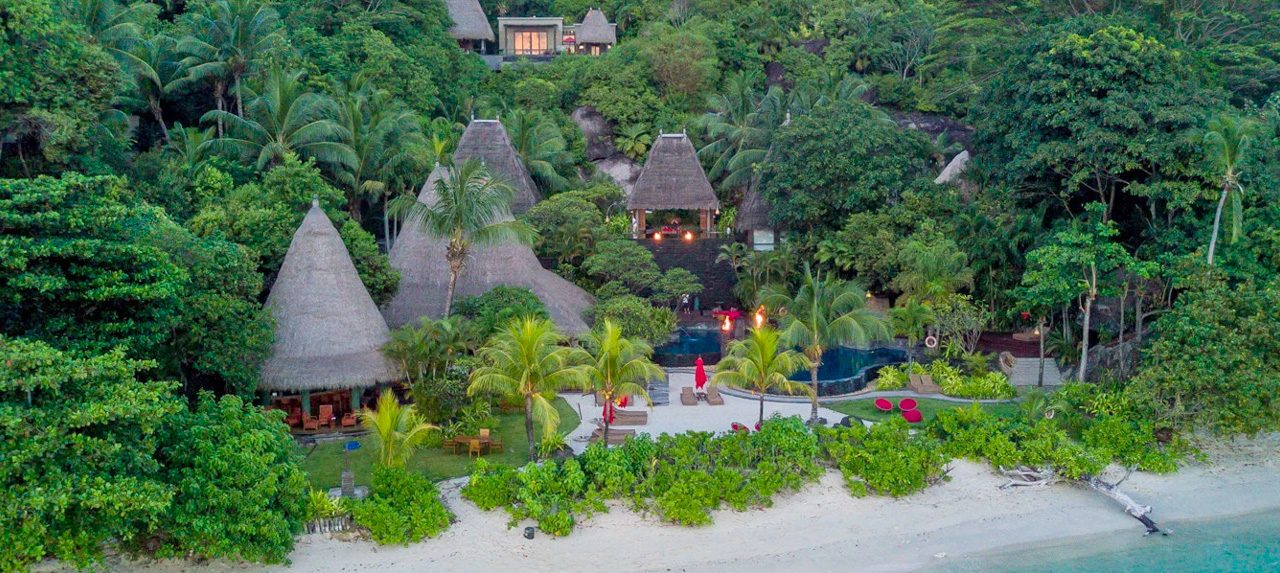 Anantara Maia Seychelles Villas - Anse Louis, Seychelles - Pool Aerial View