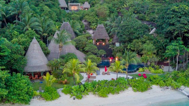 Anantara Maia Seychelles Villas - Anse Louis, Seychelles - Pool Aerial View