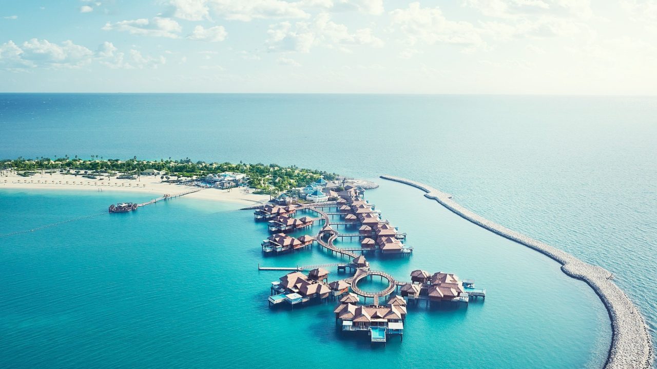 Banana Island Resort Doha by Anantara - Qatar - Overwater Villas Aerial View
