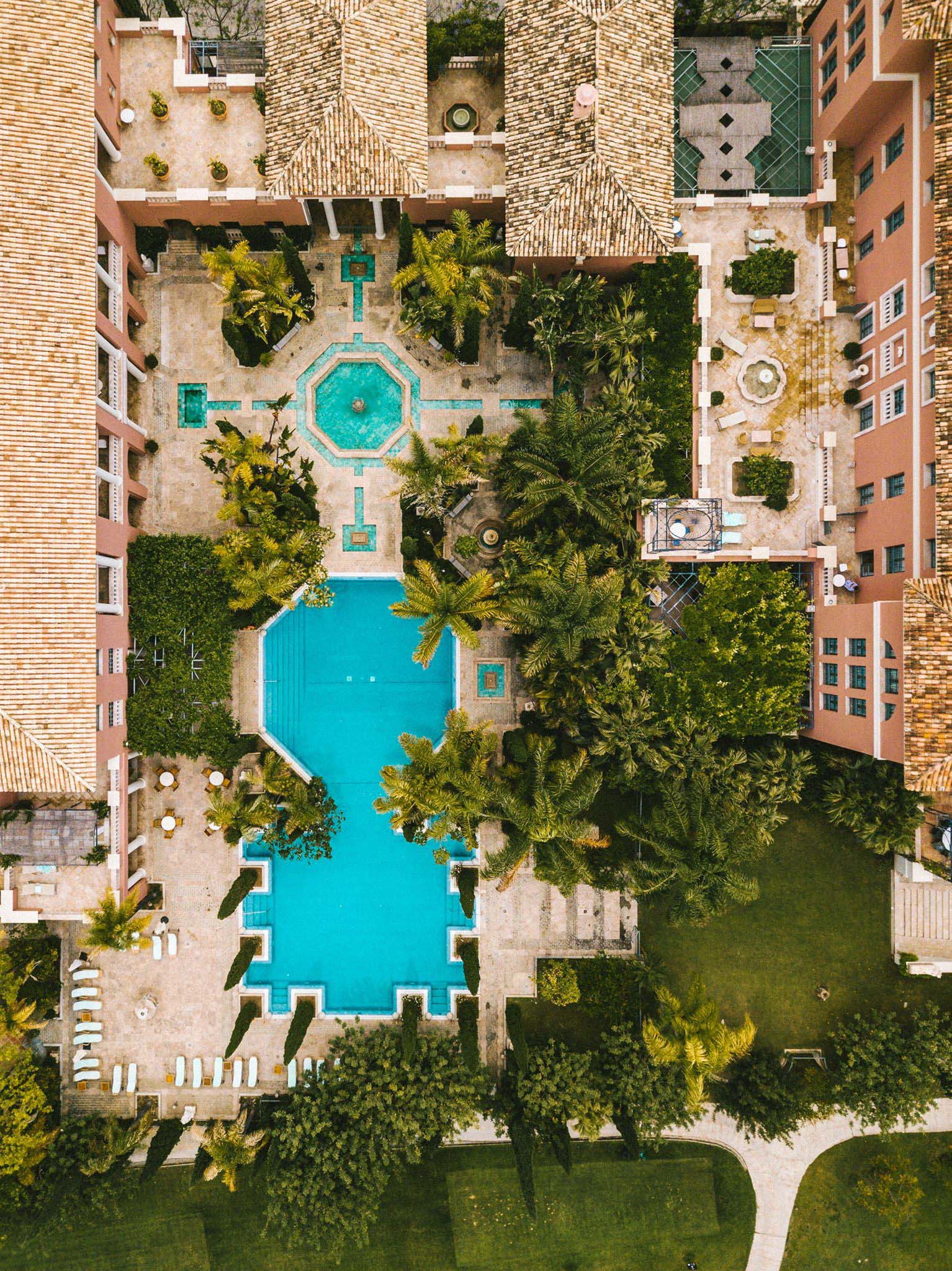 Anantara Villa Padierna Palace Benahavís Marbella Resort – Spain – Deck Pook Aerial View
