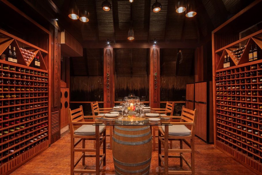 Anantara Maia Seychelles Villas - Anse Louis, Seychelles - Private Wine Cellar Table